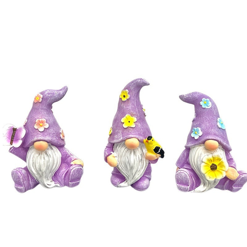 Easter Dwarf Elf Resin Figurine - Cute Garden Gnome Holiday Decoration
