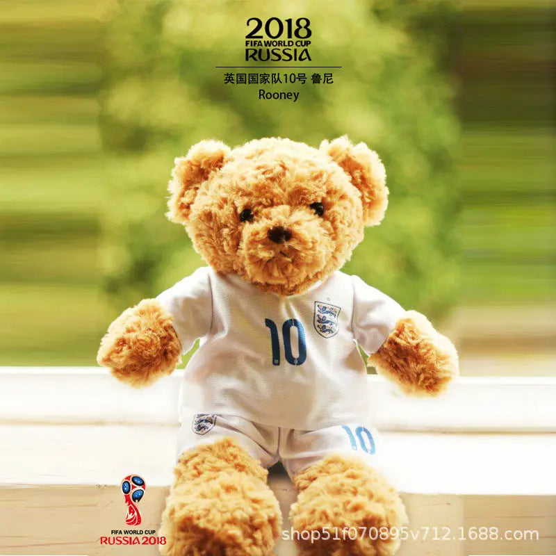 Sports Fan Teddy Bear Plush Soft Athlete-Themed Collectible Stuffed Toy TED