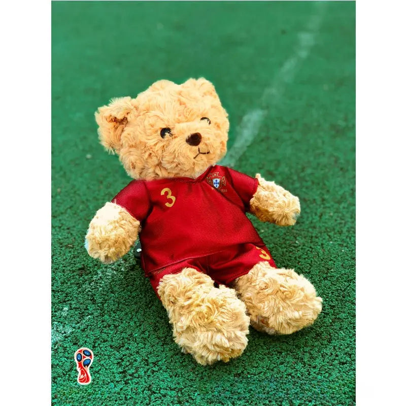 Sports Fan Teddy Bear Plush Soft Athlete-Themed Collectible Stuffed Toy TED