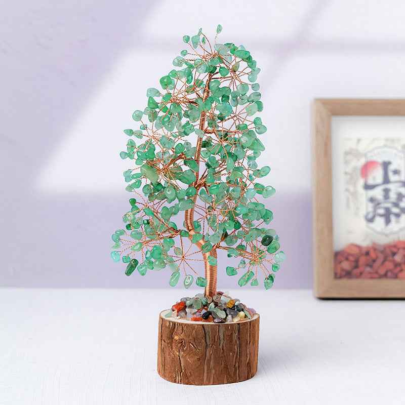 Natural Crystal Tree of Life - Healing Gemstone Decoration for Home & Gifts