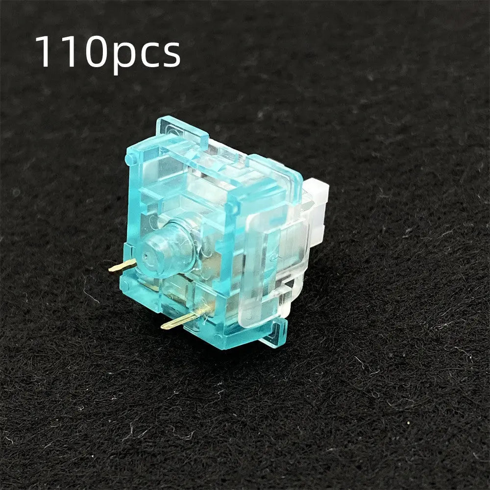 Silent Mechanical Keyboard Switches – Dustproof Custom Key Switch Set | Wireless Compatible (10–110 PCS) CJ
