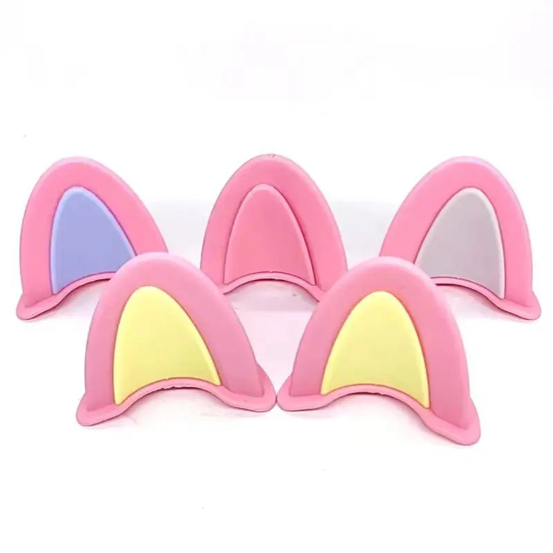Helmet Cat Ear Accessories Cute Stick-On Helmet Decorations for Motorcycle & E-Bike TED