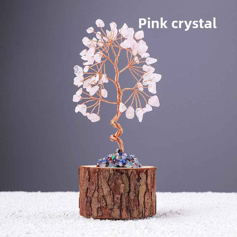 Natural Crystal Tree of Life - Healing Gemstone Decoration for Home & Gifts