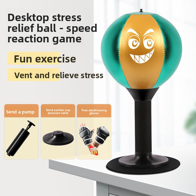 Desktop Boxing Trainer Ball for Stress Relief - Mini Punching Bag Fitness Trainer | Free Shipping