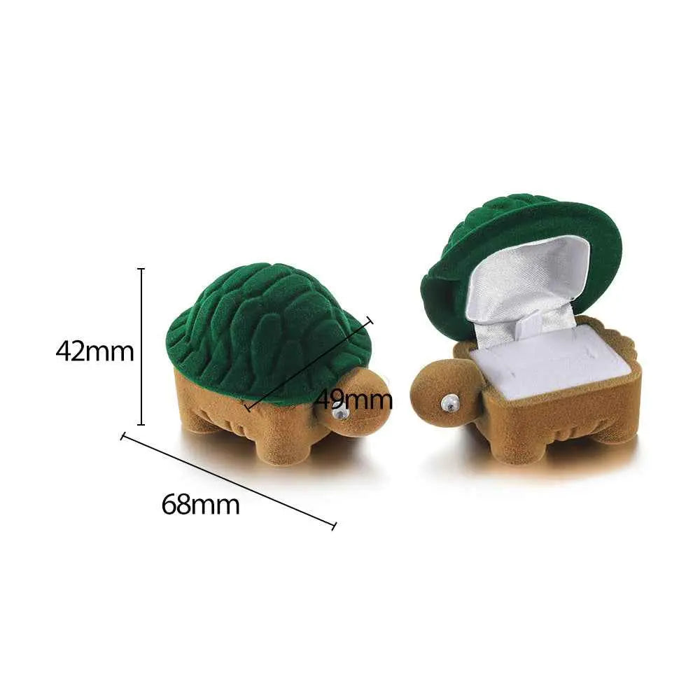Cute Cartoon Jewelry Box- Plush Flip-Top Ring & Necklace Gift Case | Portable Mini Organizer