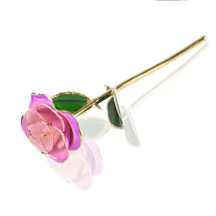 Eternal Painted Rose Gift ? Hand-Painted Mirror Gloss Flower in Luxury Box | Forever Love Keepsake TED