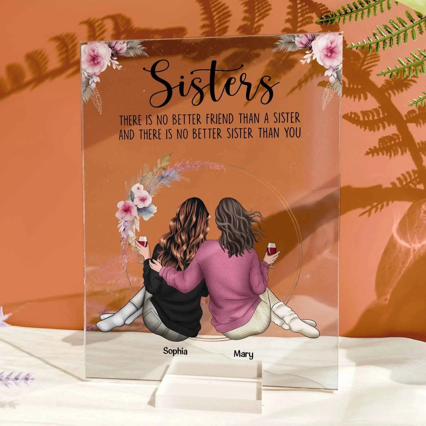 EPR Sisters Personalized Plaque Gift for Sister — EverCharm Gifts