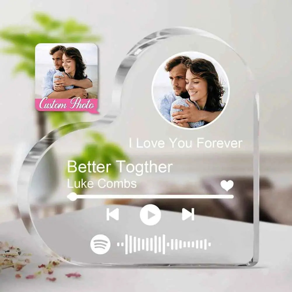 EPR Personalized Gift Photo-Projection Heart for Romance